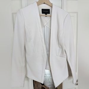 Banana Republic White Blazer with Striking Lines